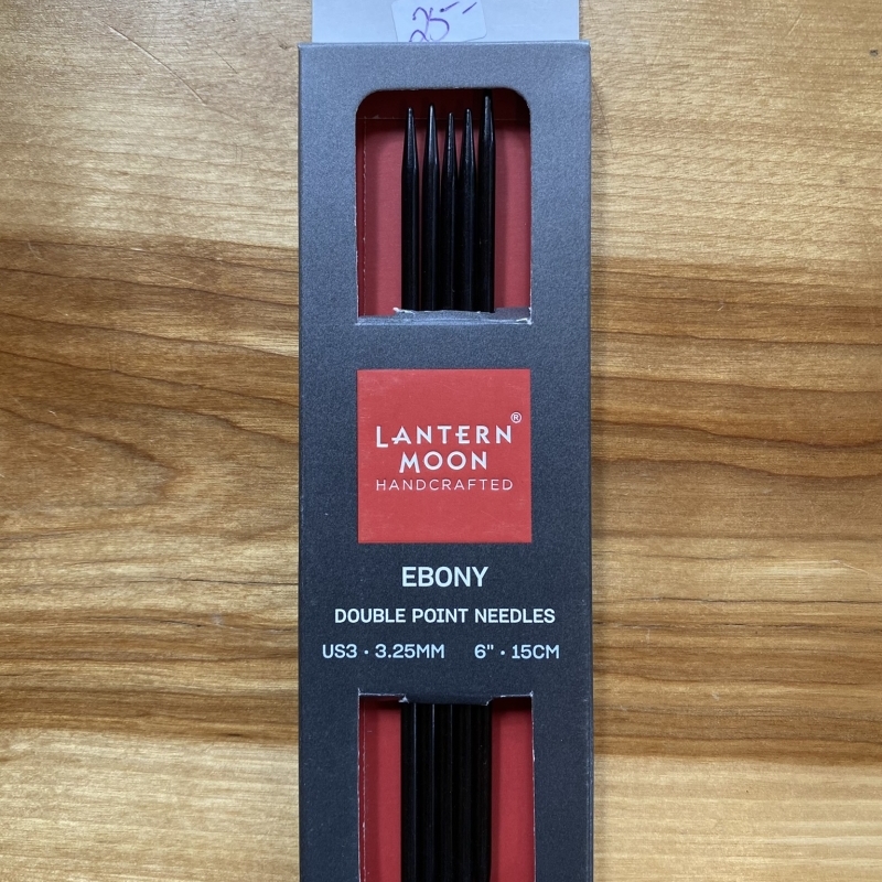 Lantern Moon HandCrafted Ebony 3.25mm DPN’s