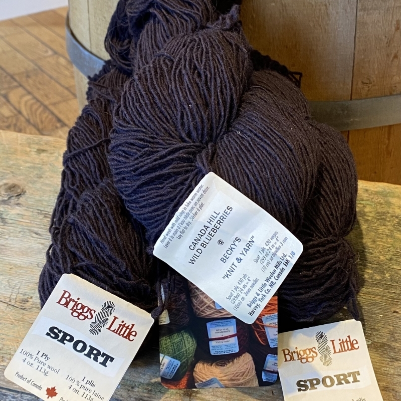 Canada Hill Wild Blueberries 1-Ply Sport Wool