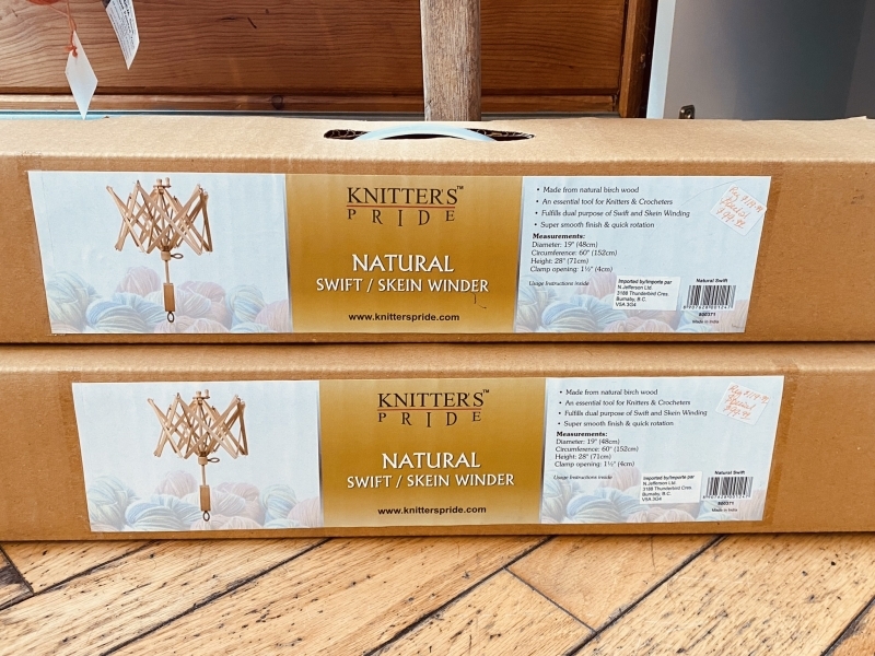 Knitters Pride Natural Wood Swift / Skein Winder  ONLY 1 left!!!