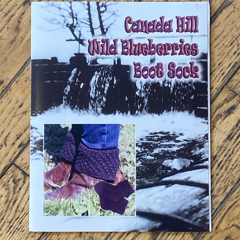 Canada Hill Wild Blueberries Boot Sock 