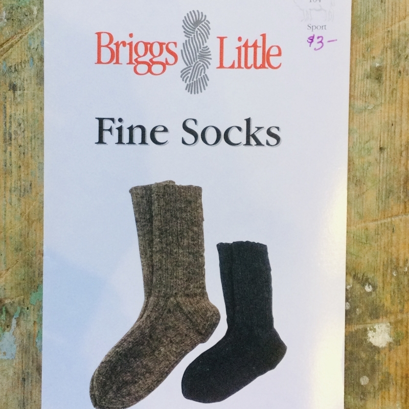 Fine Sock Pattern by Briggs & Little 